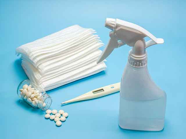 調剤薬局での感染症対策体験の画像